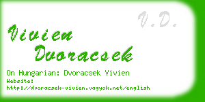 vivien dvoracsek business card